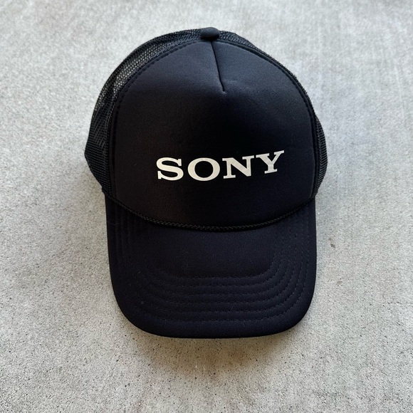 OTTO Other - Vintage Sony Trucker Hat SnapBack Adjustable 90s Black